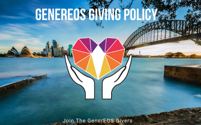 GenerEOS – Charity & Community Projects Giving Policy