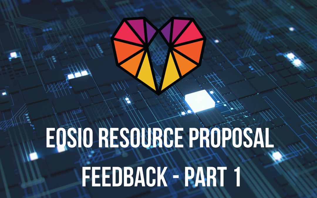 GenerEOS feedback on the proposed new EOS Resource Model – Part 1